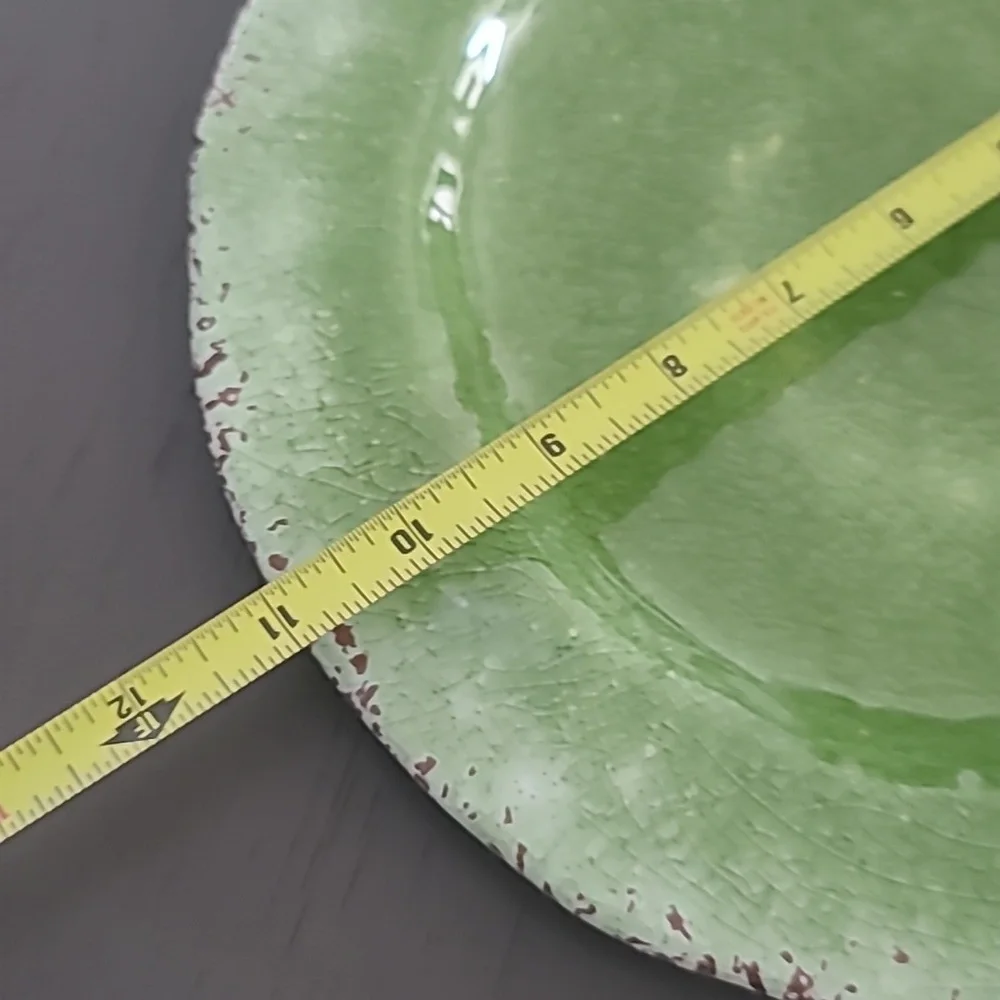Pier One Rustic Melamine Dinner And Salad Plate Set. 8 Plates